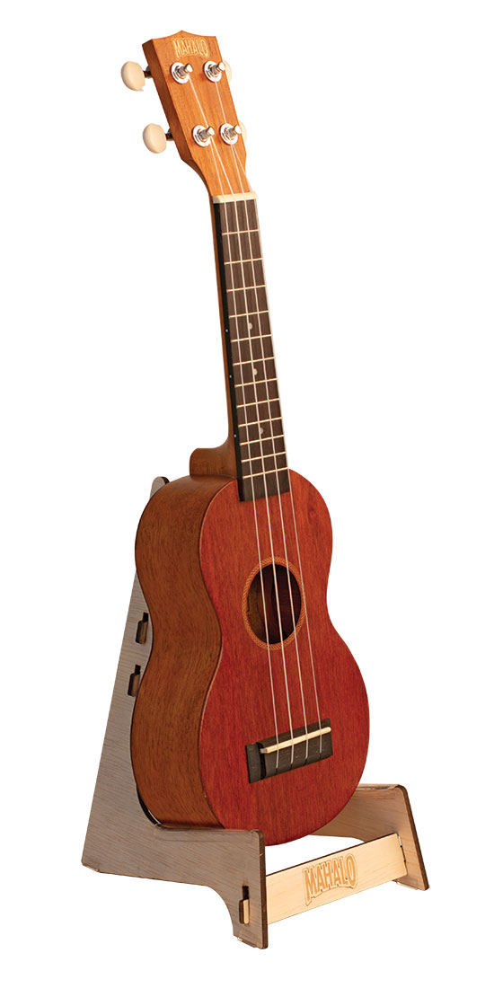 MAHALO ENGRAVED WOODEN UKULELE STAND - MSS1 